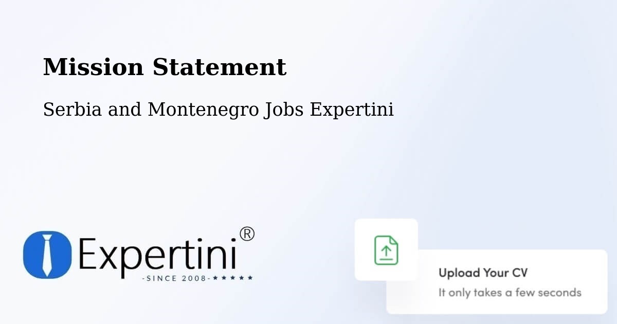 Corporate Mission – Deep River - Serbia and Montenegro Jobs Expertini